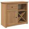 vidaXL Dressoir met lade PANAMA 93x40x80 cm massief grenenhout