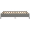 vidaXL Bedframe zonder matras 120x190 cm stof donkergrijs