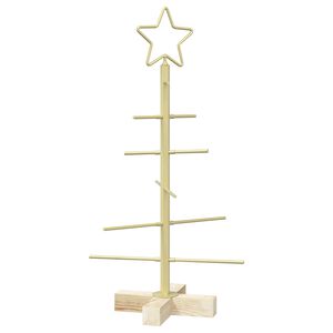vidaXL Metalen kerstboom met standaard KUOPIO 60 cm Staal Goud