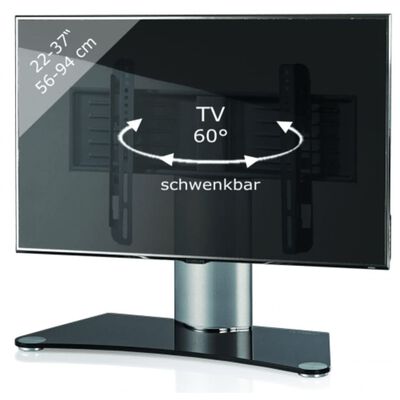 TV standaard TV Windoxa MINI zilver zwartglas kopen? | vidaXL.nl