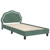 vidaXL Bedframe voor kinderen met hoofdbord Zeegroen 90 x 200 cm