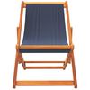 vidaXL Strandstoelen 2 st inklapbaar stof blauw