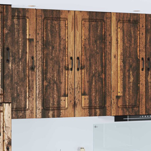 vidaXL Keukenkast Kalmar Oudhout 80 x 31 x 100 cm Bewerkt hout