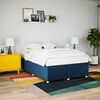 vidaXL Bedframe zonder matras stof blauw 140x200 cm