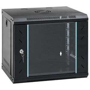 vidaXL 9U Wandgemonteerde Netwerkkast 19" IP20 53x40x45 cm