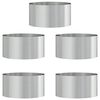 vidaXL Plantenring 5 st Zilver 40 x 40 x 20 cm Gegalvaniseerd staal