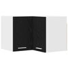 vidaXL Hangkast Zwarte Eik en Wit 57 x 57 x 40 cm Bewerkt hout