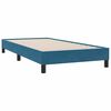 vidaXL Boxspring met matras fluweel donkerblauw 90x210 cm