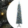 vidaXL Kunstkerstboom met 300 LED Groen 180 cm PVC en Plastic en Staal
