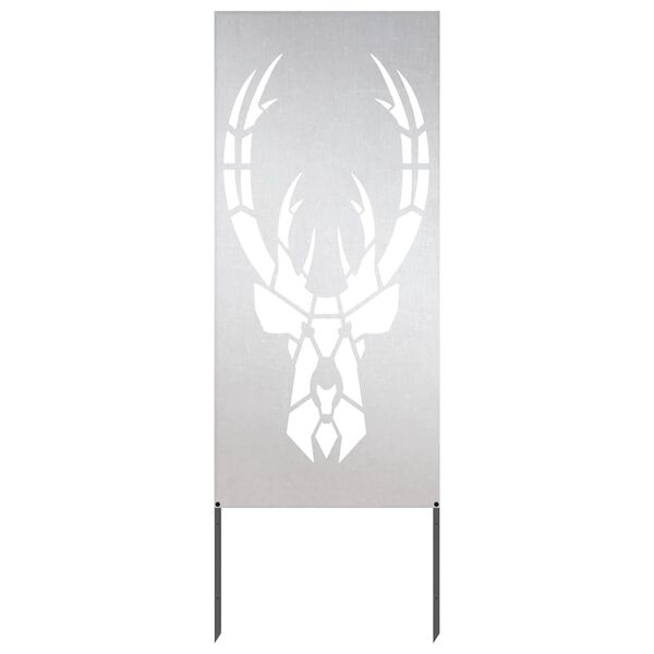 vidaXL Tuin Privacy Screen Zilver 50 x 140 cm Roestvrij staal