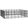vidaXL Hondenkennel 38,71 m&sup2; staal