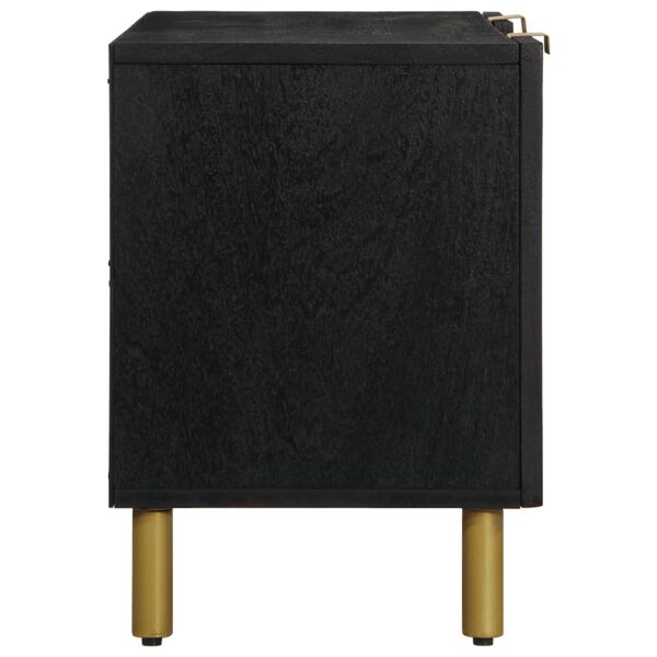 vidaXL tv-meubel 105x33x46 cm bewerkt hout zwart