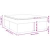 vidaXL Boxspring met matras stof donkergrijs 180x200 cm