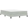 vidaXL Boxspringbed met matras Lichtgrijs 140 x 190 cm Stof