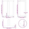 vidaXL Eettafelpoten 2 st T-vormig 50x35x(72-73) cm staal wit