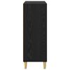 vidaXL Dressoir Zwart Eiken 69,5 x 32,5 x 90 cm Bewerkt hout