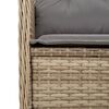 vidaXL 7-delige Loungeset met kussens poly rattan beige