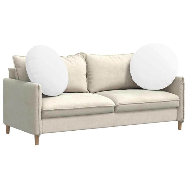 vidaXL Zitkussens 2 pcs Wit &Oslash;80 x 29 cm Stof