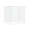 vidaXL Hangende klamboe 156 gaas 220x150x180 cm wit