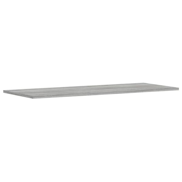 vidaXL Wandschappen 4 st 100x40x1,5 cm bewerkt hout grijs sonoma eiken