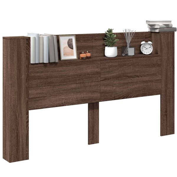 vidaXL Hoofdbord Bruin Eiken 180 x 16,5 x 103,5 cm Bewerkt hout