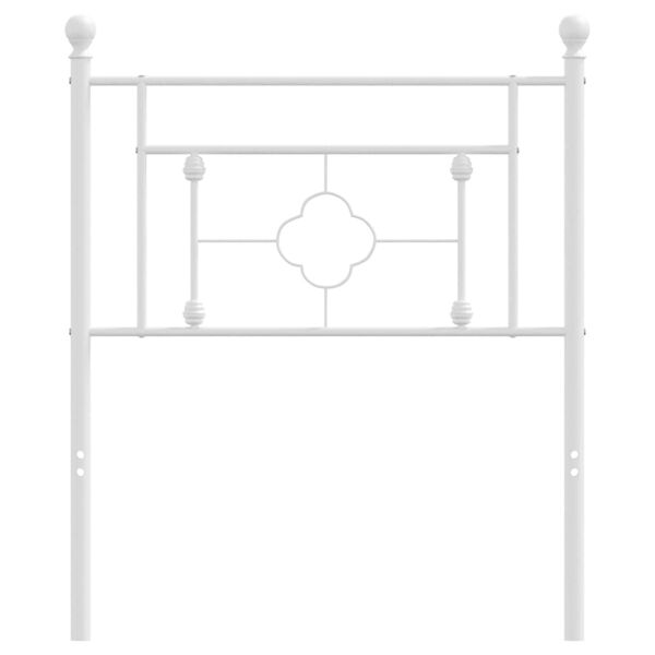 vidaXL Vervangend hoofdbord 75 cm metaal wit