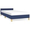 vidaXL Bedframe met hoofdeinde zonder matras 80x200 cm stof blauw
