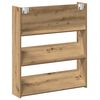vidaXL Schoenenkast 2 pcs Artisan Eiken 85 x 18 x 90 cm Bewerkt hout