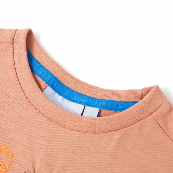 Kindershirt met korte mouwen 104 lichtoranje