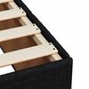 vidaXL Bedframe zonder matras 100x200 cm stof zwart