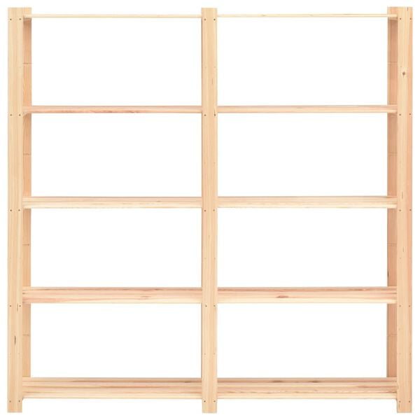 vidaXL Opbergrekken 5-laags 3 st 170x38x170 cm grenenhout 500 kg
