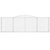 vidaXL Schanskorven 5 st gewelfd 400x30x120/140 cm ijzer