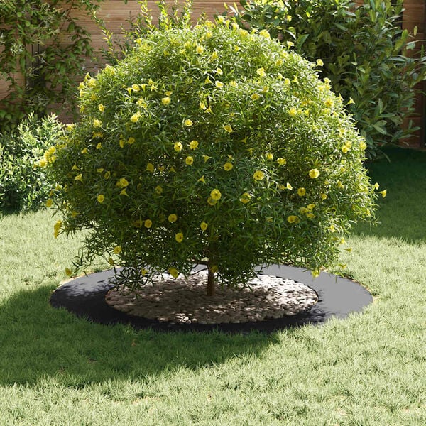 vidaXL geschikt voor platte boomring Antraciet &Oslash;60 / 90 cm Staal