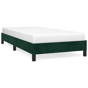 vidaXL Bedframe zonder matras 80x200 cm fluweel donkergroen