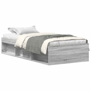 vidaXL Bedframe grijs sonoma eikenkleurig 90x200 cm