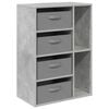 vidaXL Dressoir met lade Beton Grijs 60 x 33,5 x 84 cm