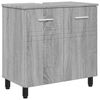 vidaXL Badkamer Waskom Grijs Sonoma 60 x 35 x 60 cm Bewerkt hout