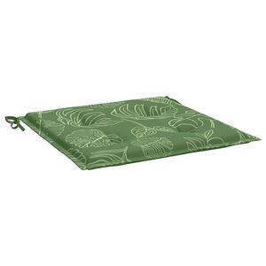 vidaXL Stoelkussens 4 st Oxford Stof Groen en Wit 50 x 50 x 4 cm