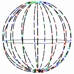 vidaXL Kerst Finial Licht 96 LED's Meerkleurig Diameter 30 x 32 cm