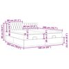 vidaXL Ottoman bed met matrassen en LED's 160x200cm fluweel