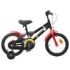 vidaXL Kinderfiets 16 Inch voor 4-6 jaar oud Zwart Rood
