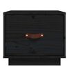 vidaXL Nachtkastjes 2 st 40x34x35 cm massief grenenhout zwart