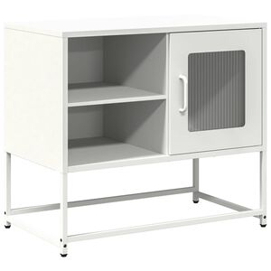 vidaXL Tv-meubel 68x39x60,5 cm staal wit