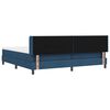 vidaXL Boxspringbed met matras met hoofdeinde Blauw 200 x 200 cm Stof