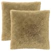 vidaXL Kussen met kussen HEERLEN 2 st Lichtgrijs PV Fleece
