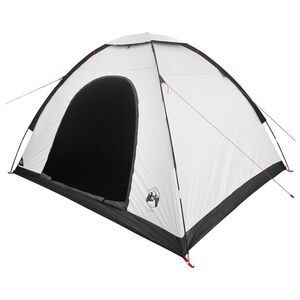 vidaXL Kamperen tent 4-persoons Wit Blackout