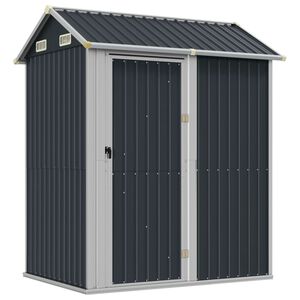 vidaXL Tuinhuis Antraciet 192x152,5x237 cm Gegalvaniseerd Staal