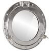vidaXL Wandspiegel patrijspoort &Oslash;38 cm&nbsp;aluminium en glas