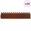 vidaXL Gazonranden 30 pcs Roestig 103 x 0,05 x 22 cm Cortenstaal