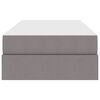 vidaXL Opbergbed met matras met matras Taupe 100 x 200 cm Polyester